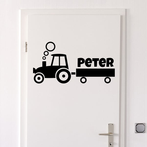 Traktor med namn (välj själv namn)