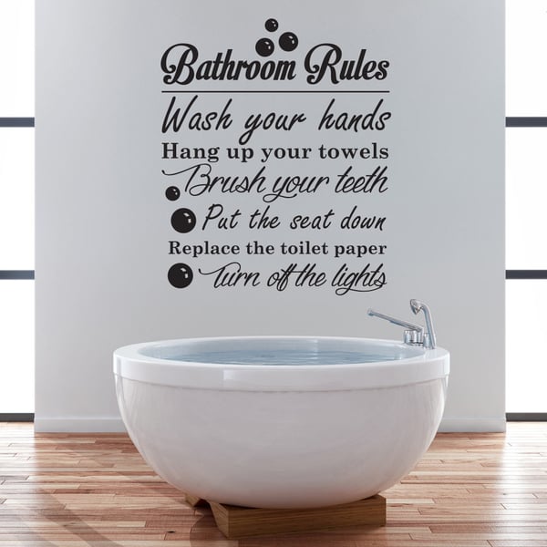 Bathroom Rules